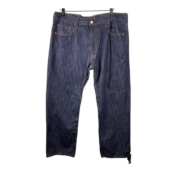 Levi's 569 Jeans Mens 38x34 Blue Relaxed Loose Fit Dark Wash Rancher Western - Picture 1 of 8